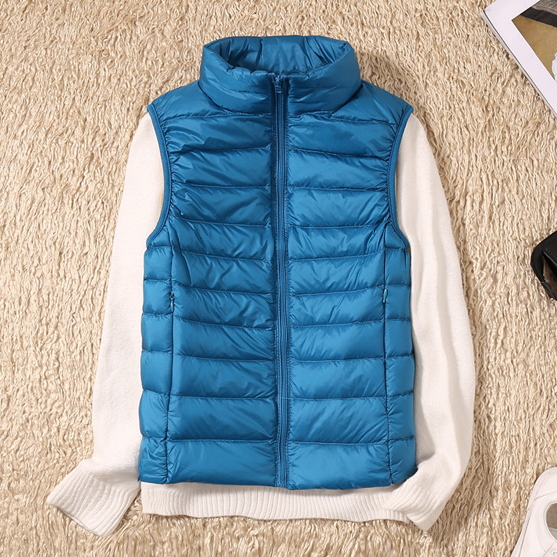 Dames Donsbodywarmer – Ultralichte Winddichte Bodywarmer met Katoenen Voering