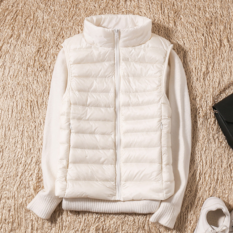 Dames Donsbodywarmer – Ultralichte Winddichte Bodywarmer met Katoenen Voering