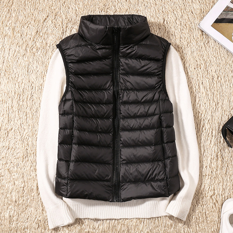 Dames Donsbodywarmer – Ultralichte Winddichte Bodywarmer met Katoenen Voering