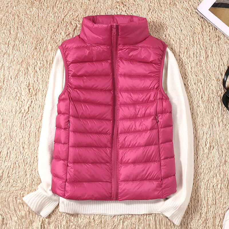 Dames Donsbodywarmer – Ultralichte Winddichte Bodywarmer met Katoenen Voering