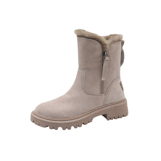 Dames winterlaarzen met hoge schacht en robuuste zool