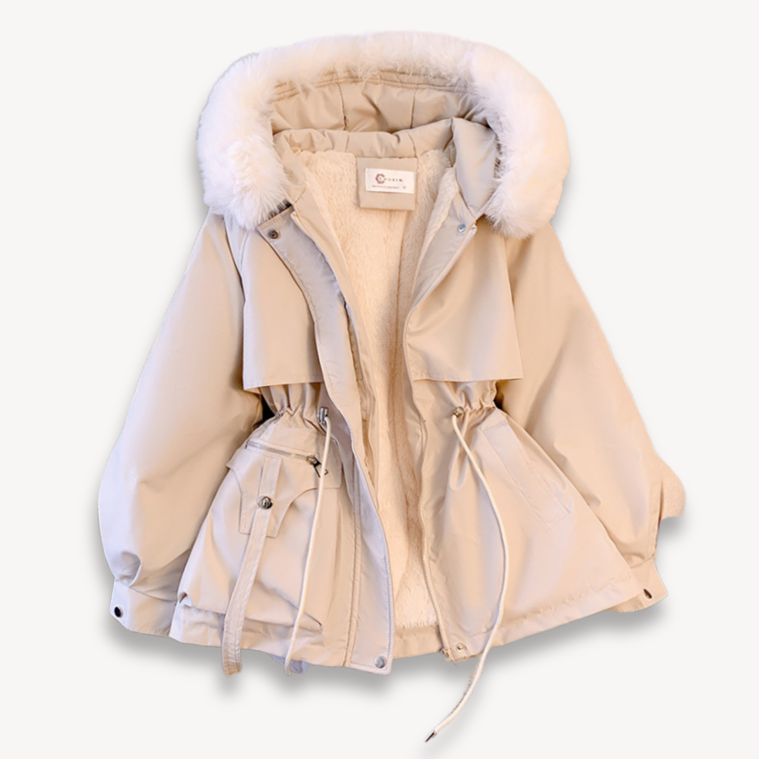 Dames winterparka met afneembare capuchon