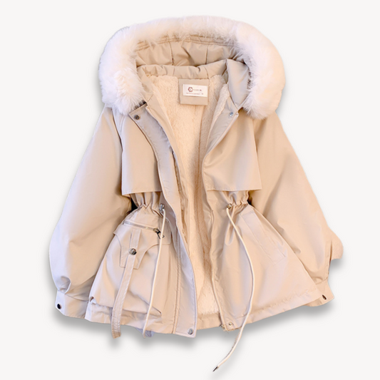 Dames winterparka met afneembare capuchon
