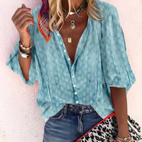 Damesblouse met knoopsluiting