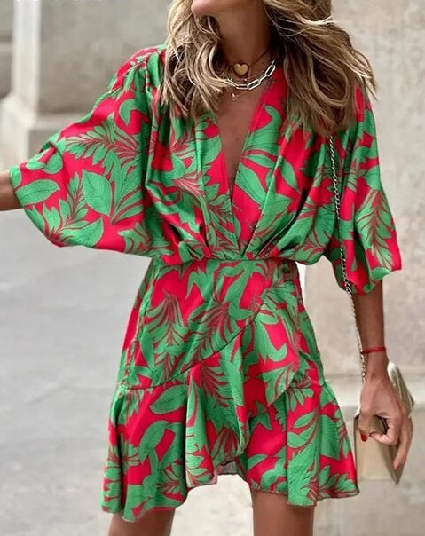 Damesjurk in boho-stijl, herfsteditie