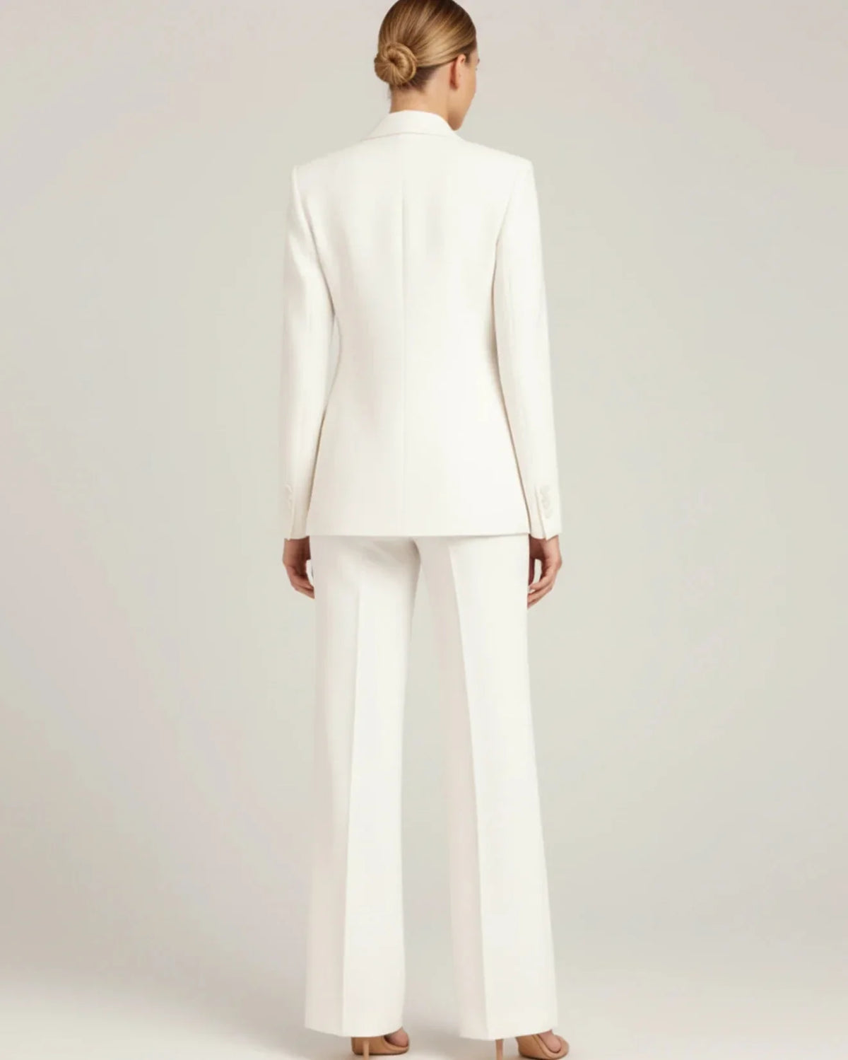 Dameskostuumset met chique lange blazer