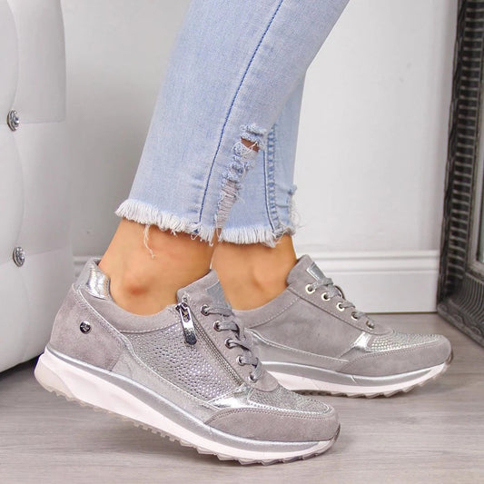 Damesneakers met gedempte zool