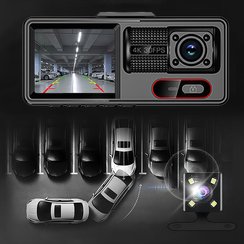 Dashcam met voor- en achtercamera | Groothoek met nachtmodus