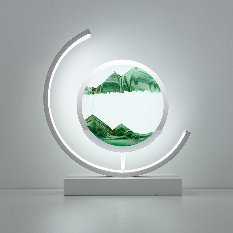 Deep Sea Sandscapes: Verlichte zandkunst voor een rustgevend interieur