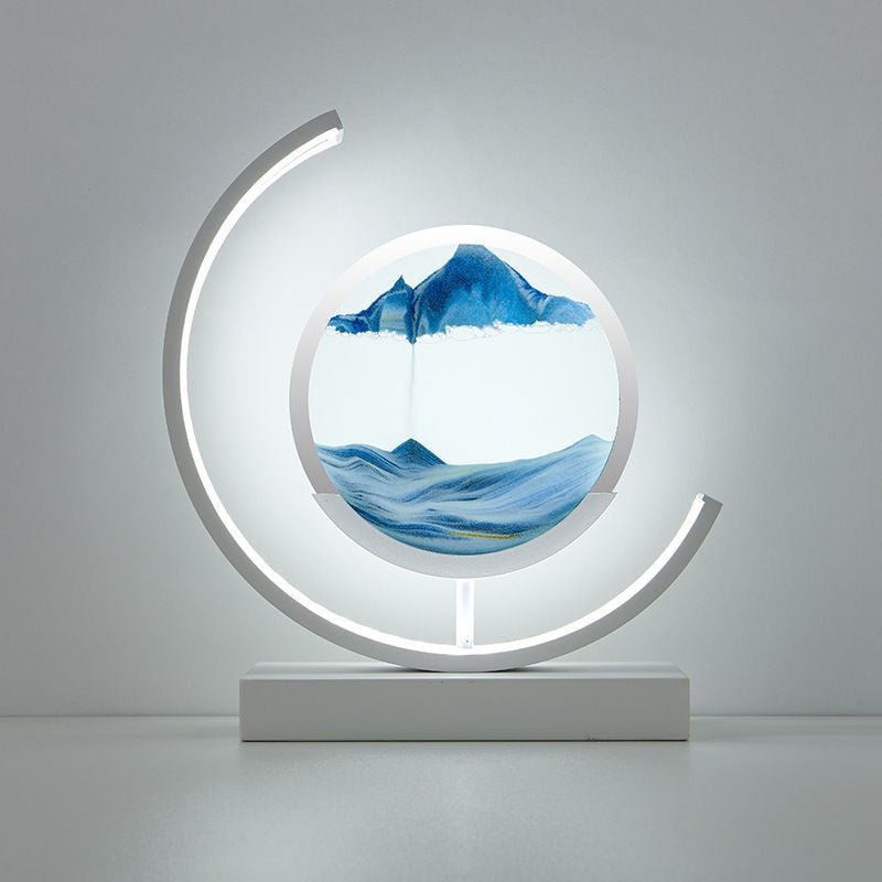 Deep Sea Sandscapes: Verlichte zandkunst voor een rustgevend interieur
