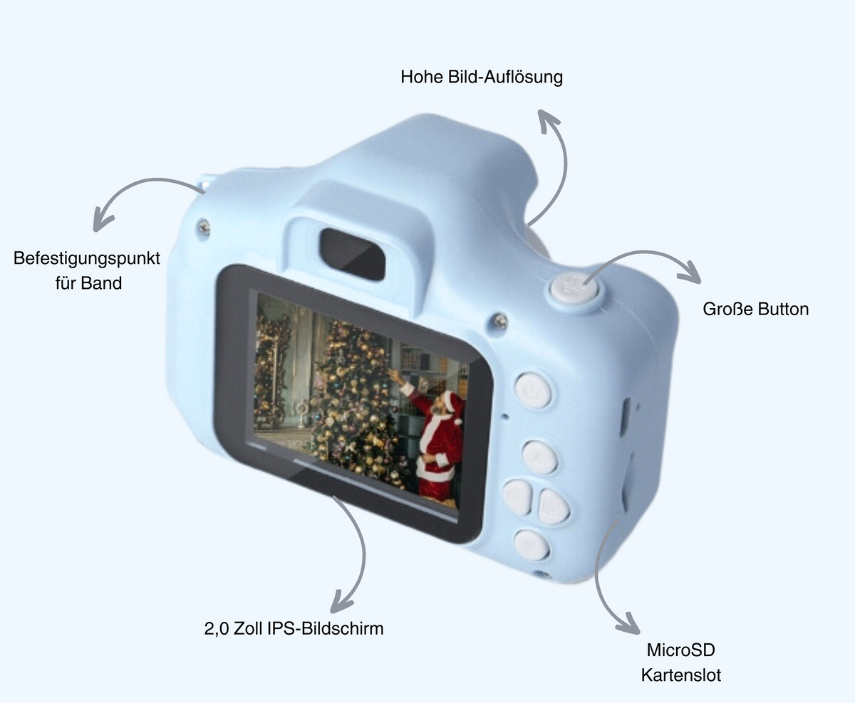 Digitale kindercamera | Robuust educatief speelgoed voor foto's & video's