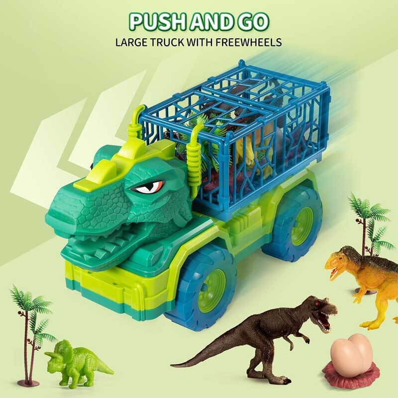 Dinosaurus transportvrachtwagen en speelfiguren speelset voor kinderen