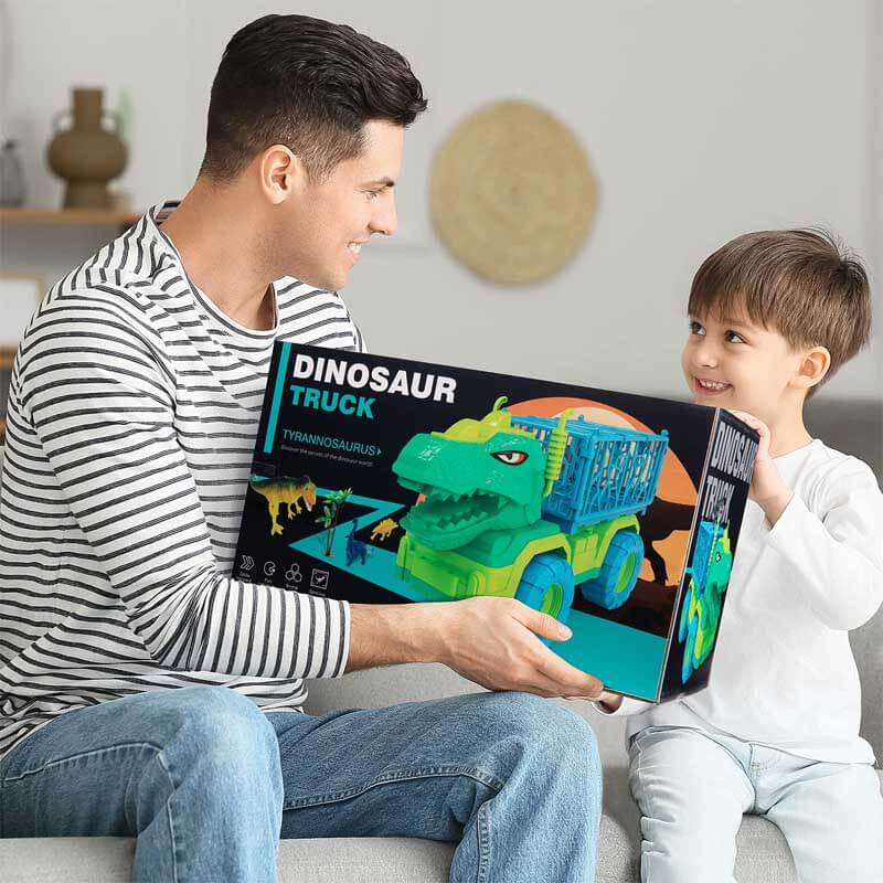 Dinosaurus transportvrachtwagen en speelfiguren speelset voor kinderen