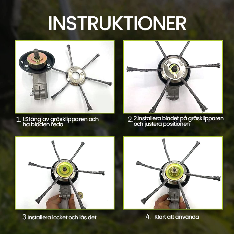 Draadborstelkop voor Bosmaaier voor Effectieve Onkruidbestrijding