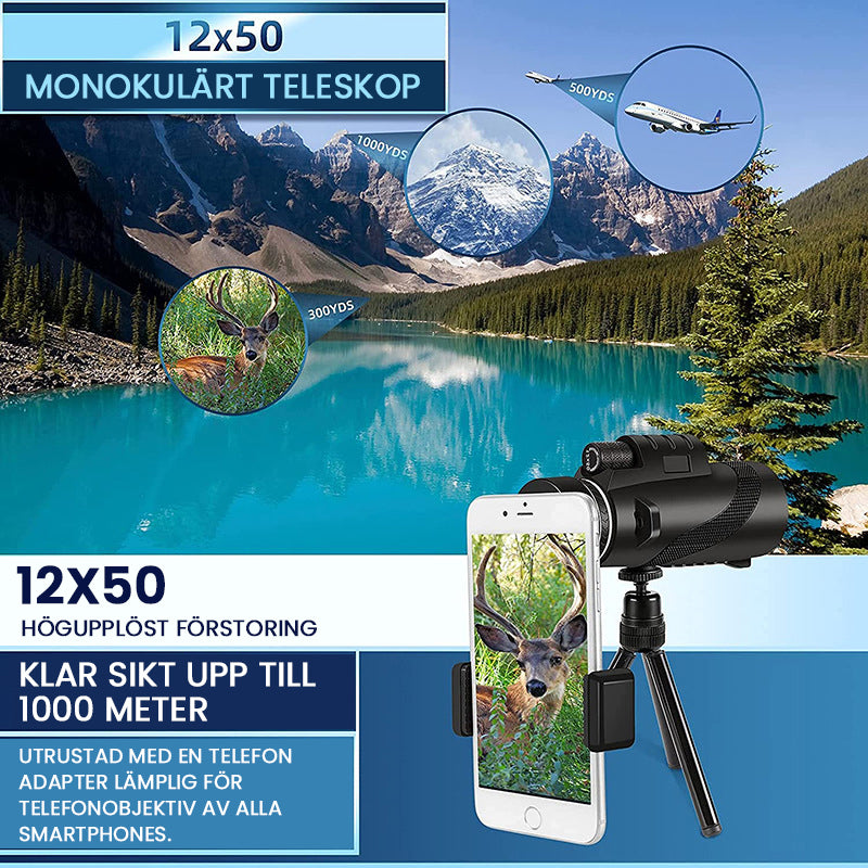 Draagbare Zoom HD 5000M Telescoop voor Outdoor Gebruik