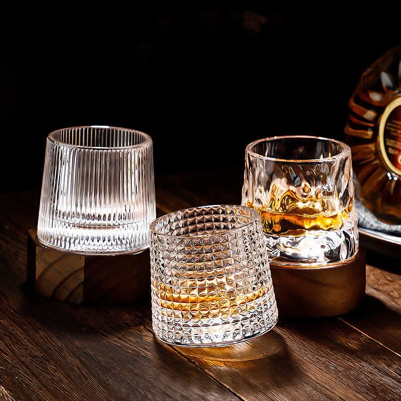 Draaiende Japanse Edo whiskeyglazenset
