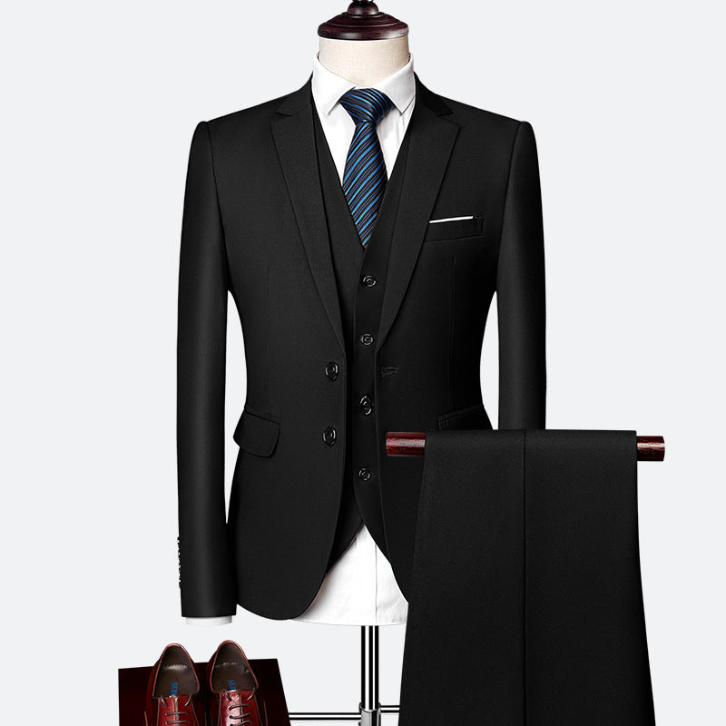 Driedelig herenpak met gilet en pantalon