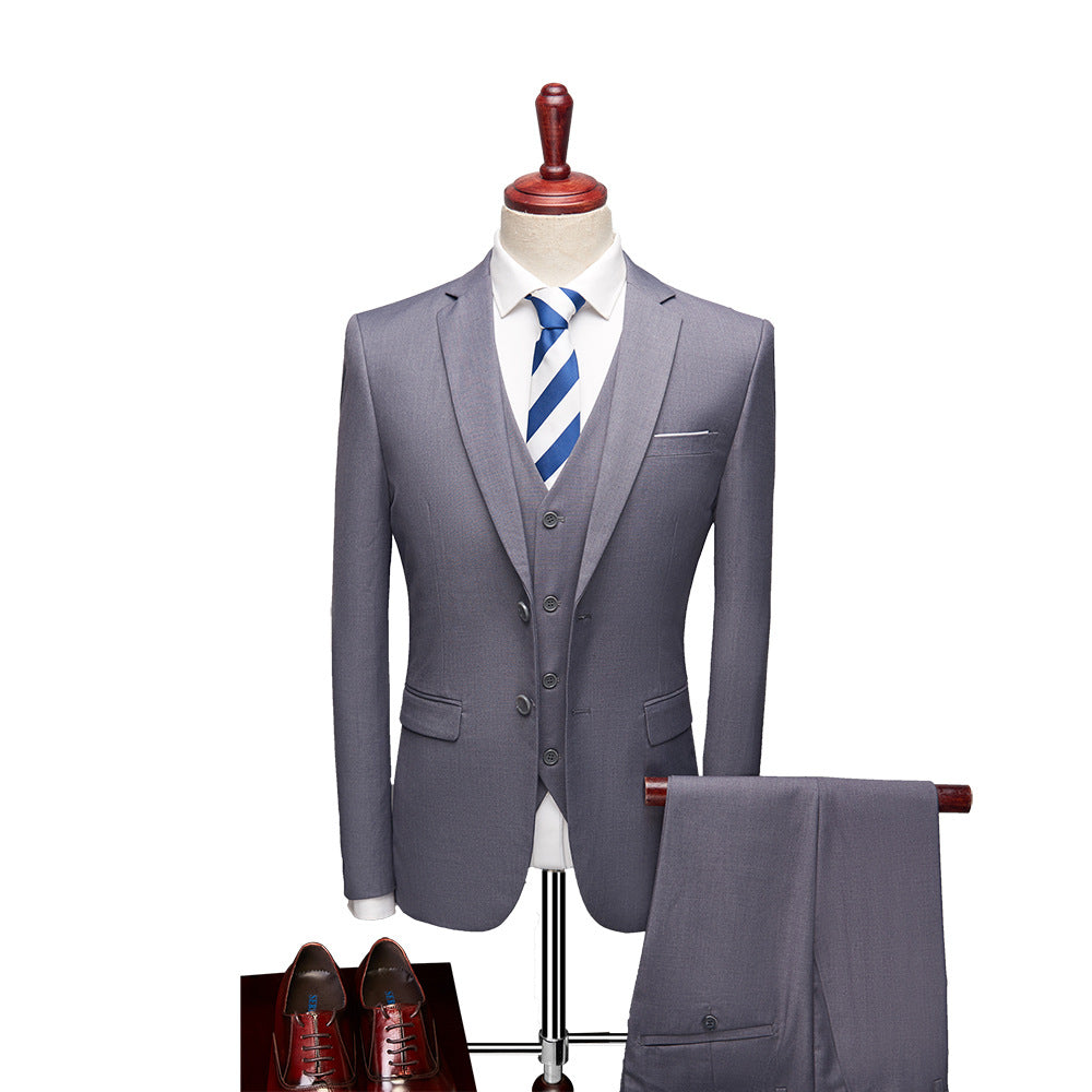 Driedelig herenpak met gilet en pantalon
