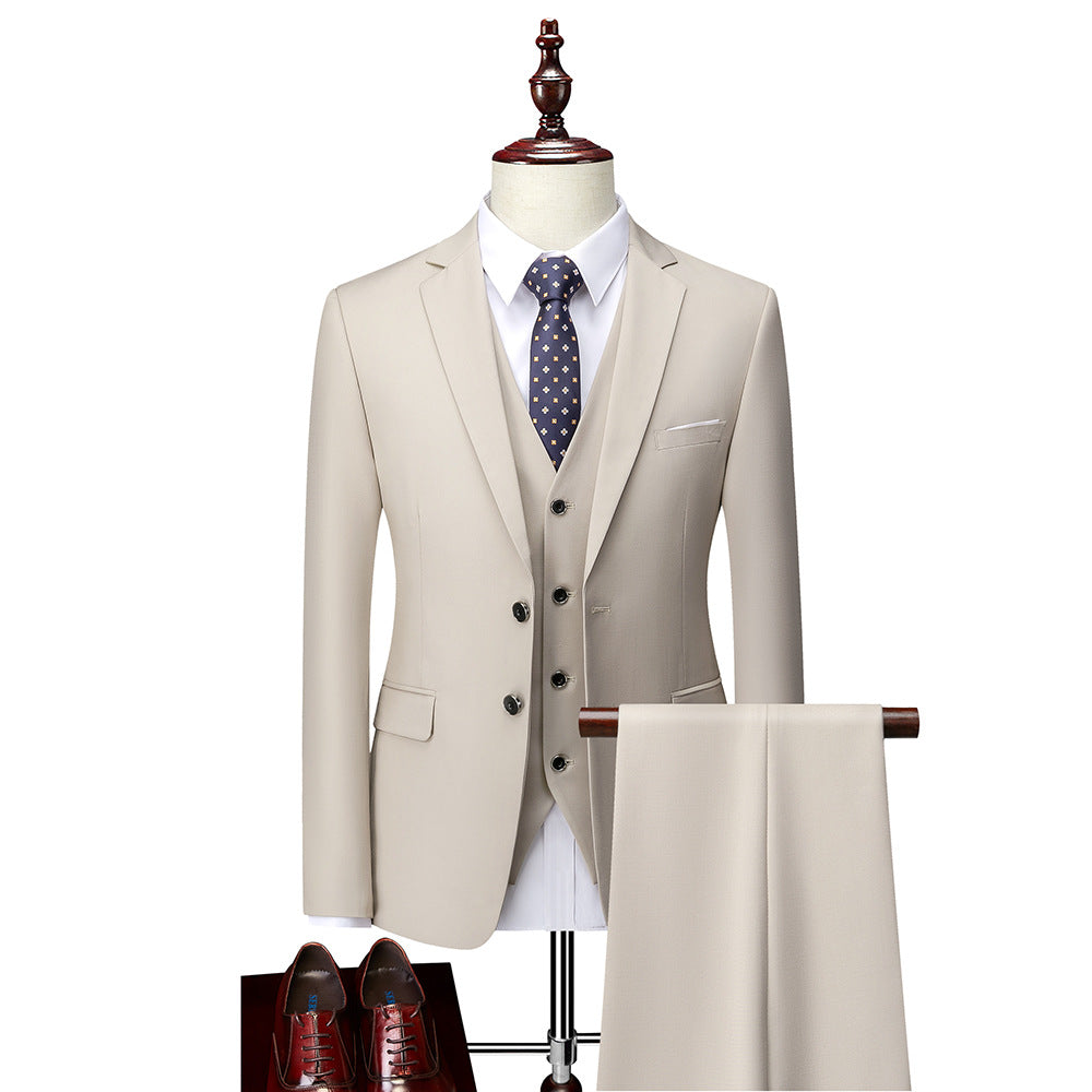 Driedelig herenpak met gilet en pantalon