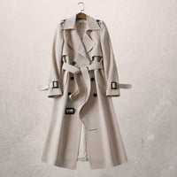 Dubbelrijige trenchcoat voor dames