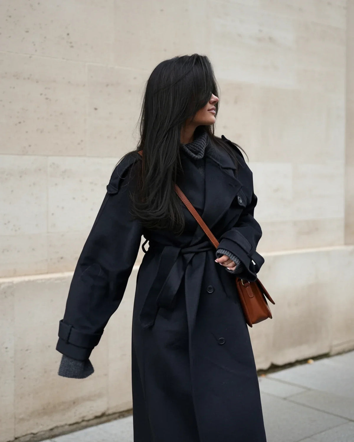 Dubbelrijige trenchcoat voor dames