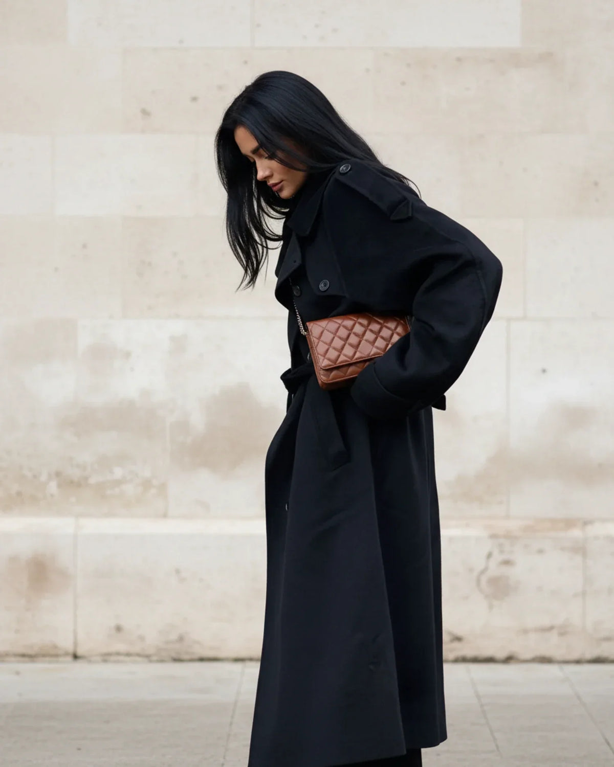 Dubbelrijige trenchcoat voor dames