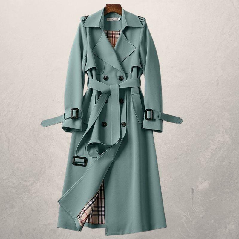 Dubbelrijige trenchcoat voor dames