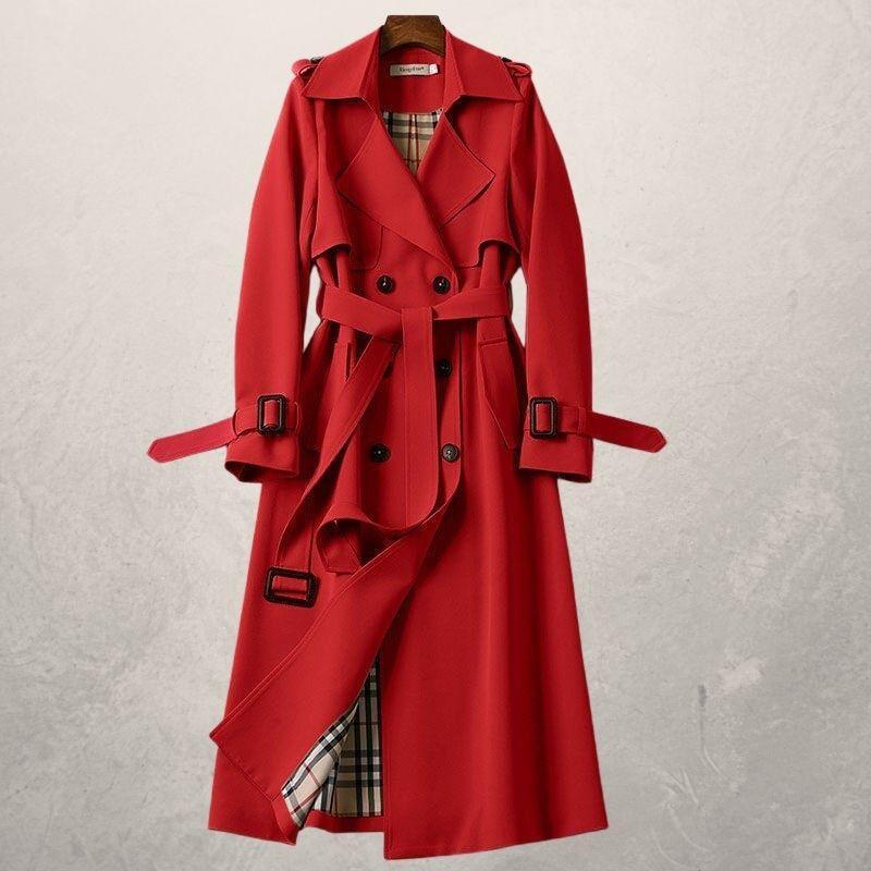 Dubbelrijige trenchcoat voor dames