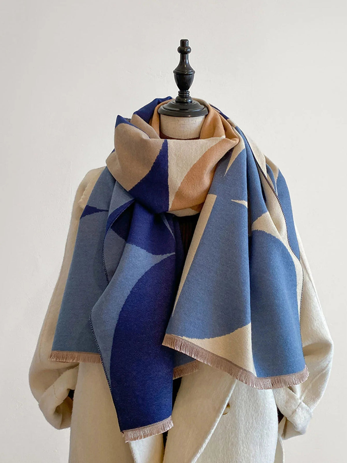 Dubbelzijdige kasjmieren damessjaal - Warm & elegant