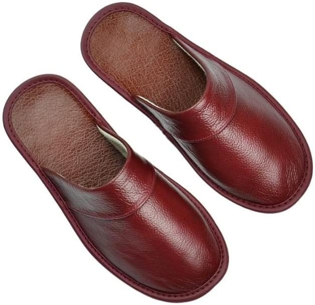 Echt leren pantoffels – Antislip en comfortabel