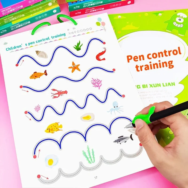 Educatief en Herbruikbaar Activiteitenboek voor Overtrekken en Tekenen