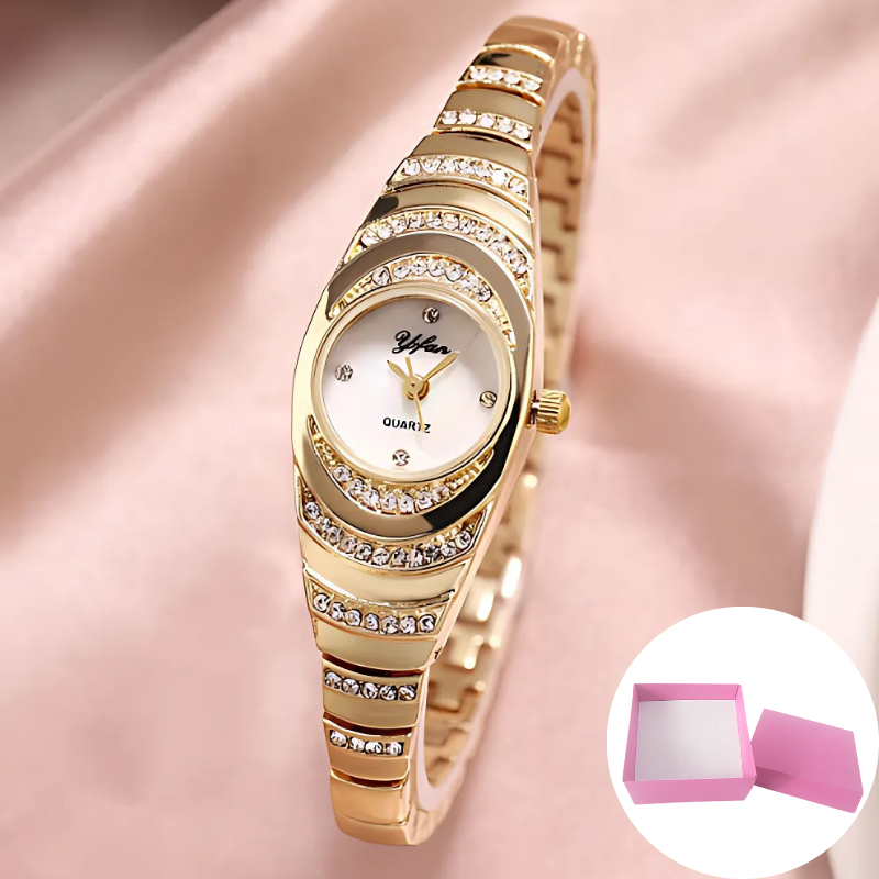 Elegant Horloge: Elegant Modern Dameshorloge Met Cadeauverpakking