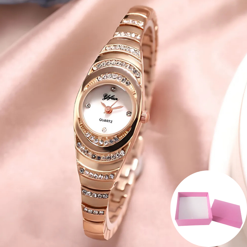 Elegant Horloge: Elegant Modern Dameshorloge Met Cadeauverpakking