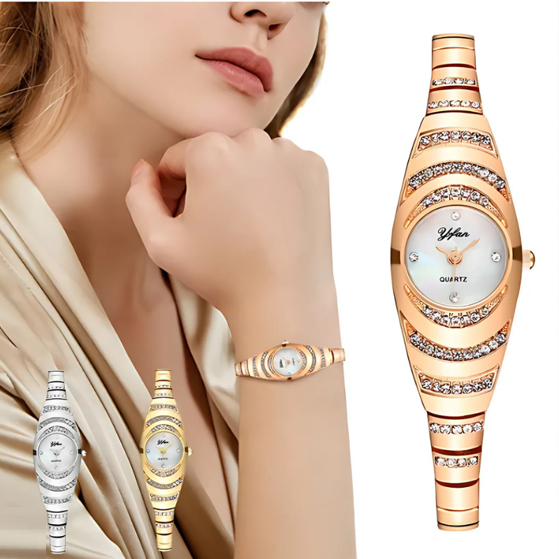 Elegant Horloge: Elegant Modern Dameshorloge Met Cadeauverpakking