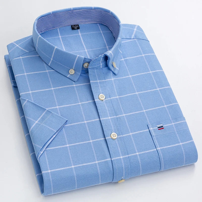 Elegant overhemd voor heren – Korte mouwen | Moderne stijl