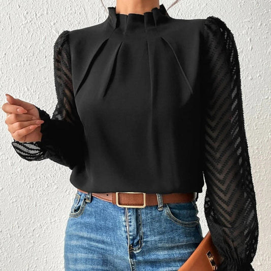 Elegante damesblouse met lange mouwen