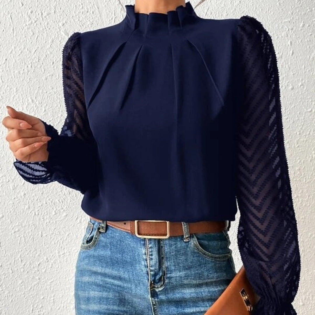 Elegante damesblouse met lange mouwen