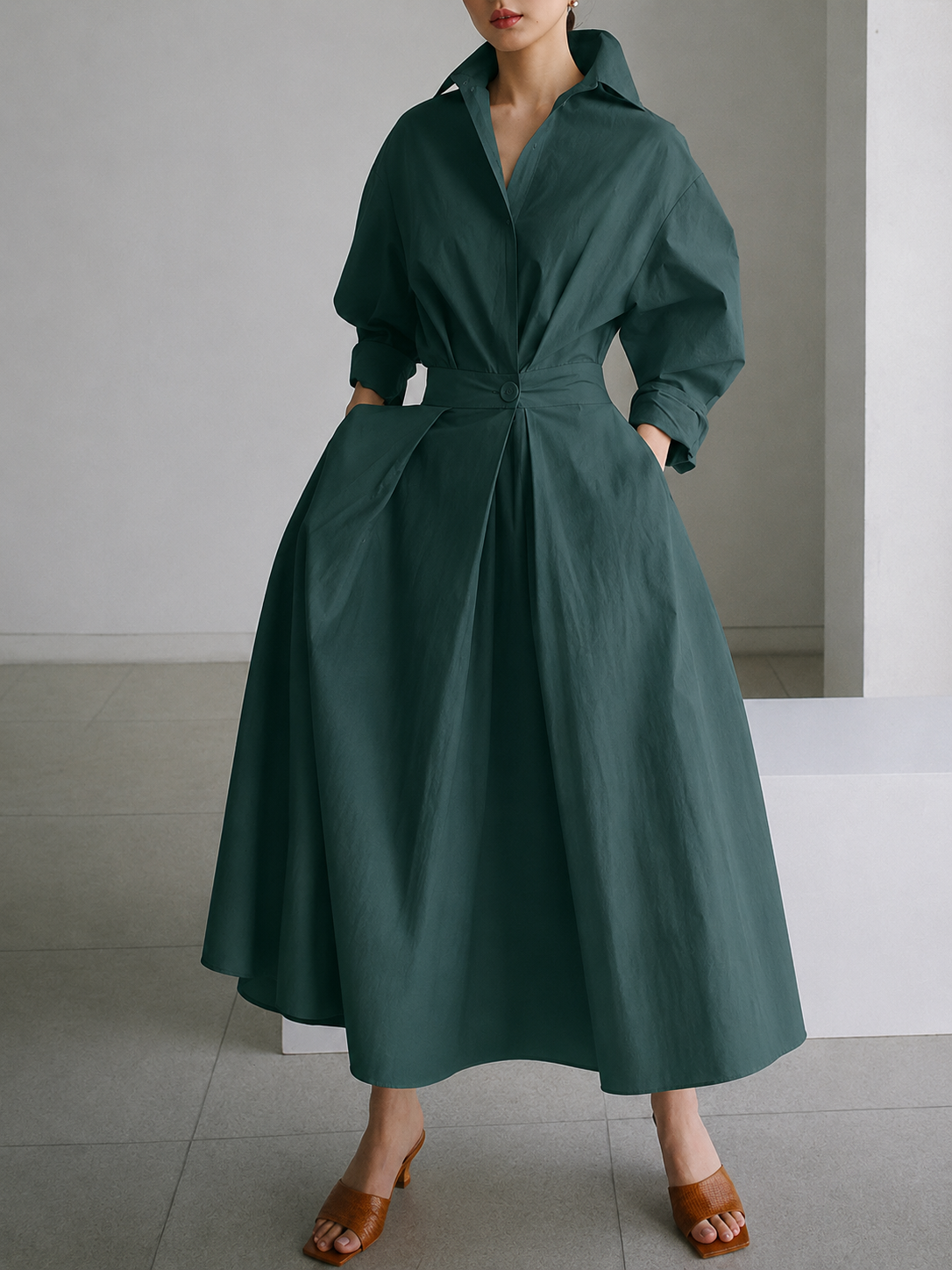 Elegante doorknoopjurk