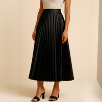 Elegante geplooide midi-rok voor dames