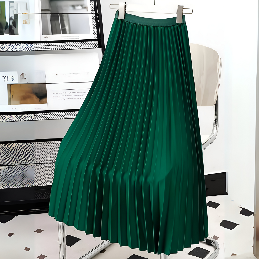 Elegante geplooide midi-rok voor dames