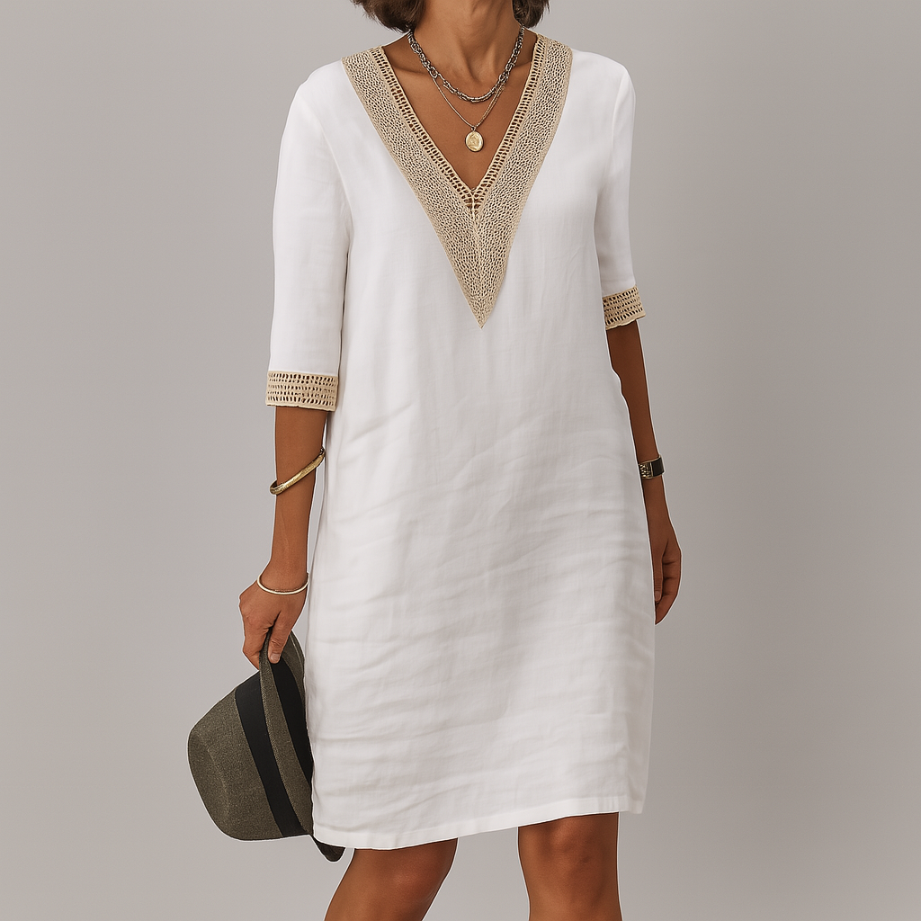 Elegante Linnen Zomerjurk voor Dames