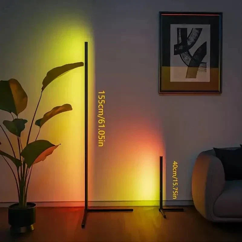 Elegante RGB Hoeklamp met Afstandsbediening – Moderne Verlichting