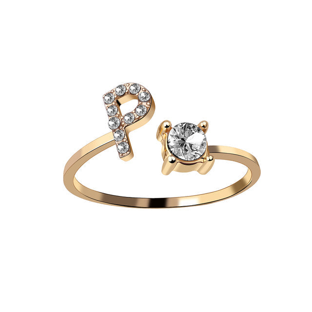 Elegante ring met initialen om herinneringen levend te houden