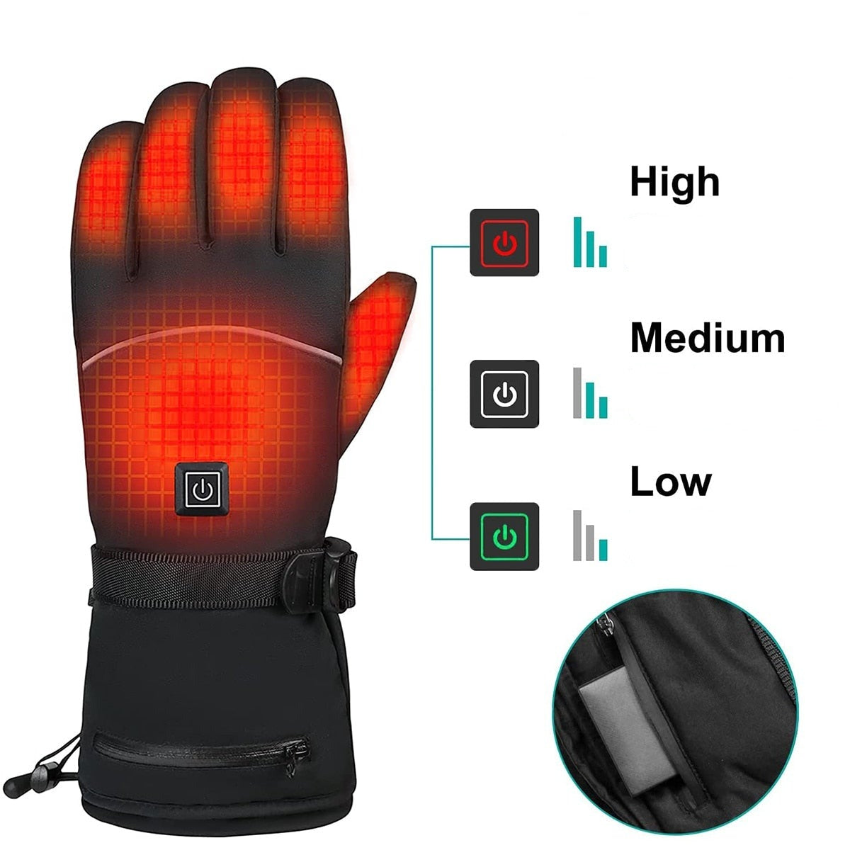 Elektrisch verwarmde handschoenen