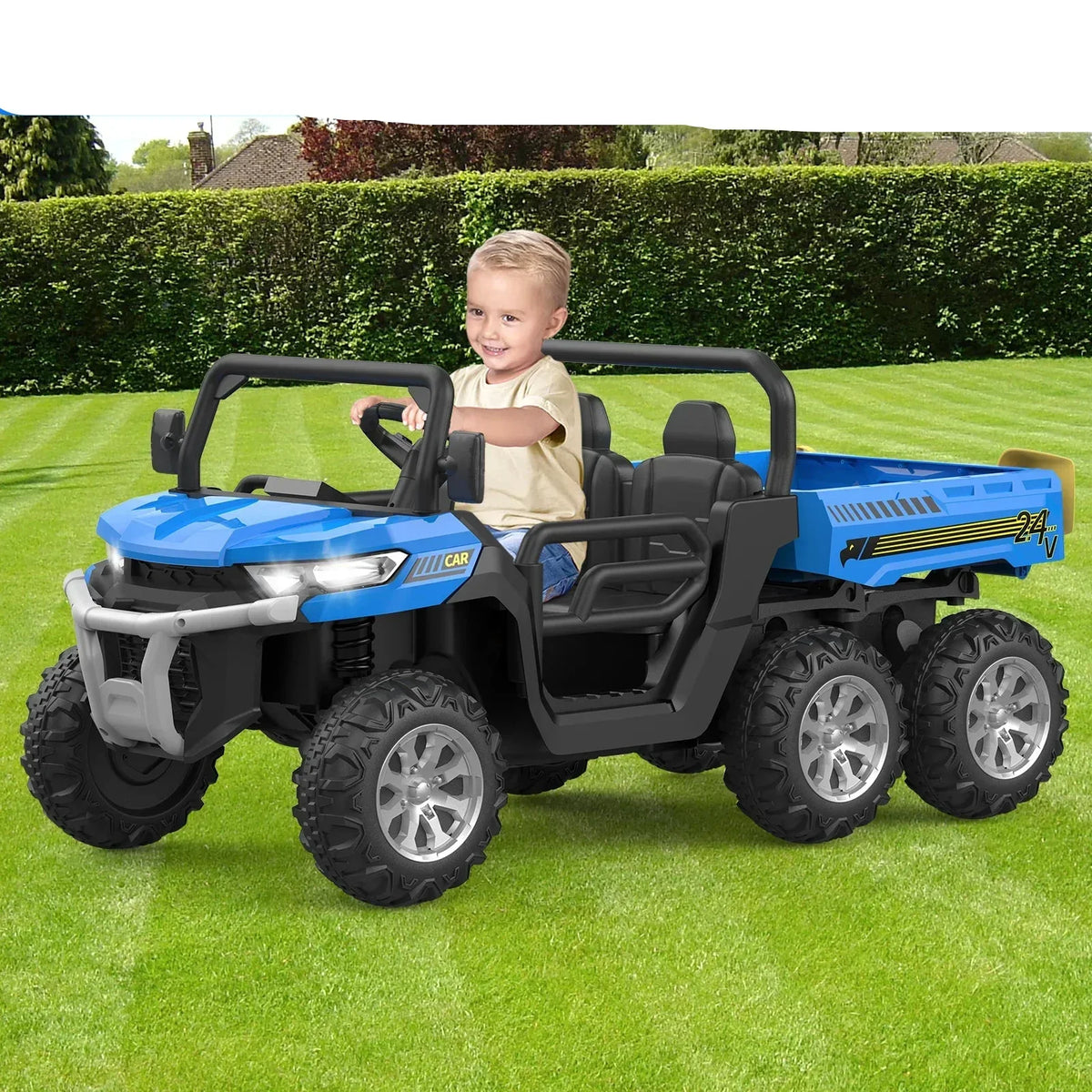 Elektrische 24V tweezits kinderaccu-auto met afstandsbediening