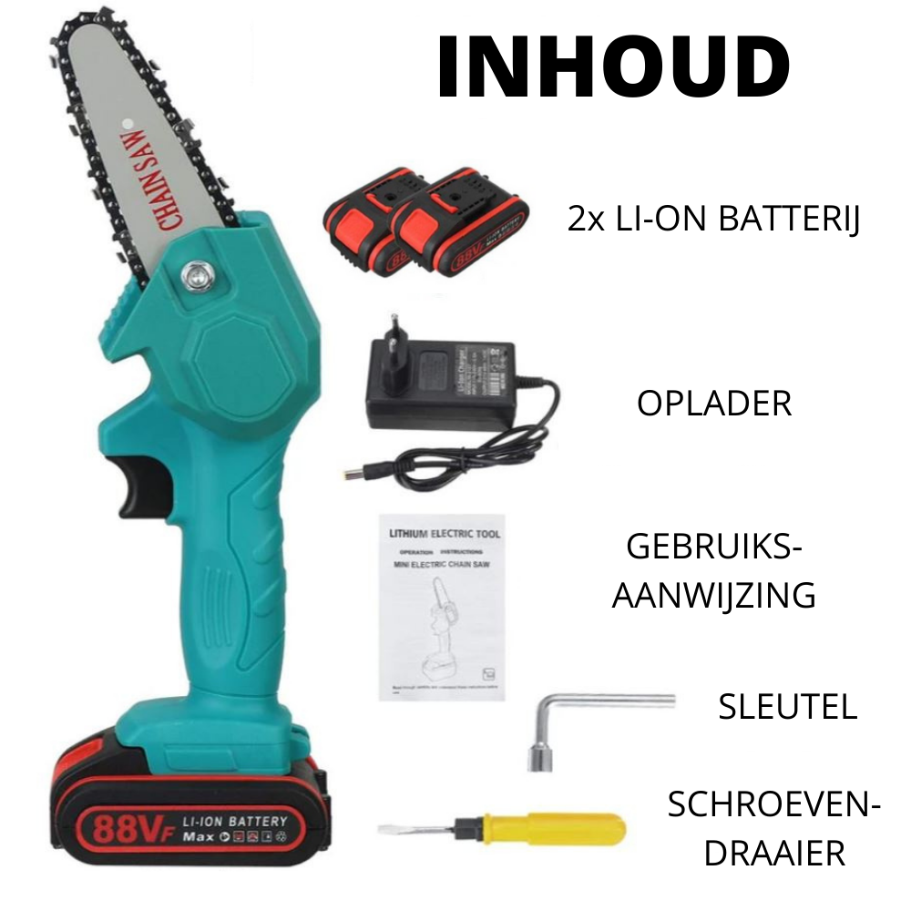 Elektrische Accukettingzaag | Efficiënt & Snel Snoeien en Zagen