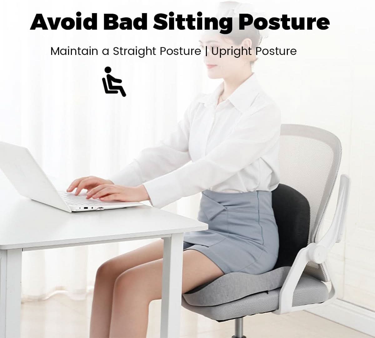 Ergonomisch zitkussen van traagschuim