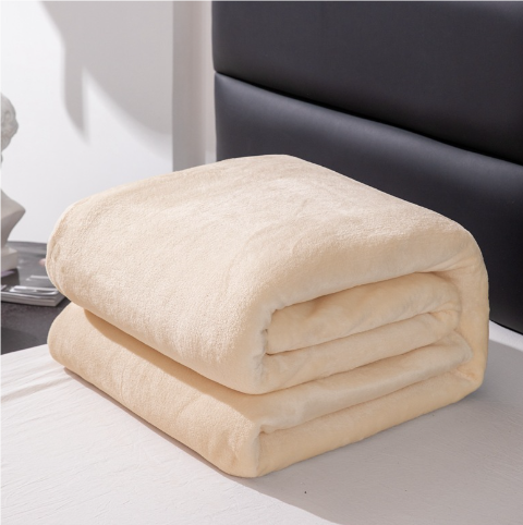 Flanellen deken van coralfleece