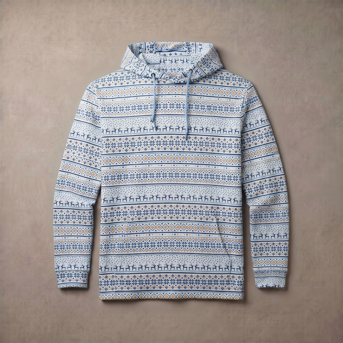 Fleece Hoodie voor Heren met Print | Lichtgewicht en Ademend | Casual Sportieve Stijl