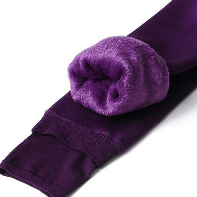 Fleece winterlegging – Thermolegging voor dames, gevoerd met hoge taille, warm & elastisch, 8 kleuren